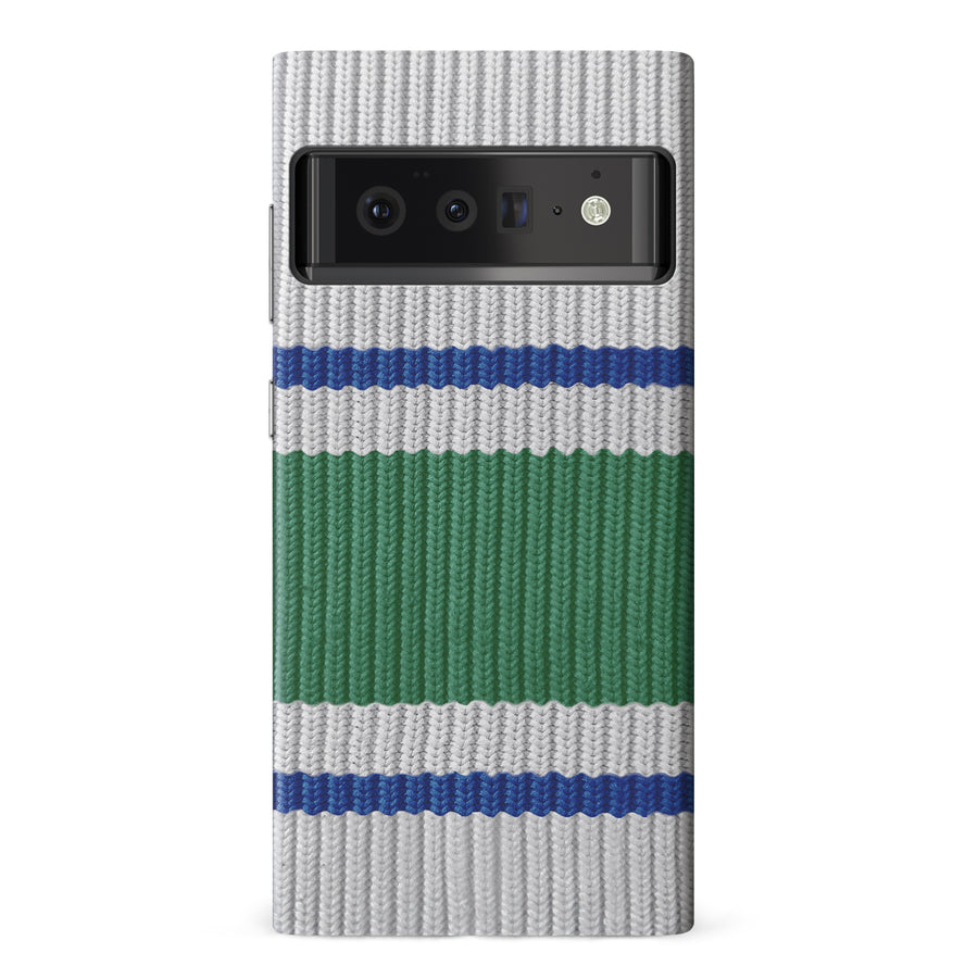 Google Pixel 6 Pro Hockey Sock Phone Case - Vancouver Canucks Away
