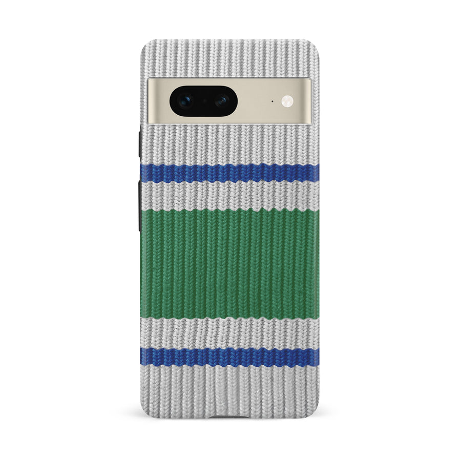 Google Pixel 7 Hockey Sock Phone Case - Vancouver Canucks Away