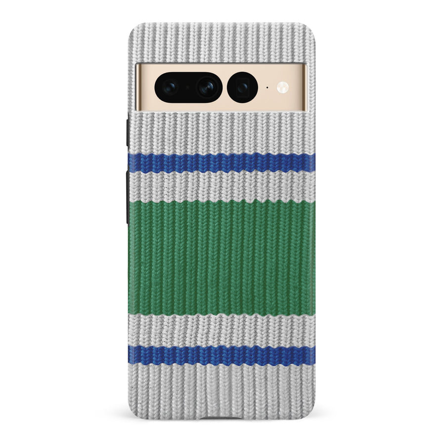 Google Pixel 7 Pro Hockey Sock Phone Case - Vancouver Canucks Away