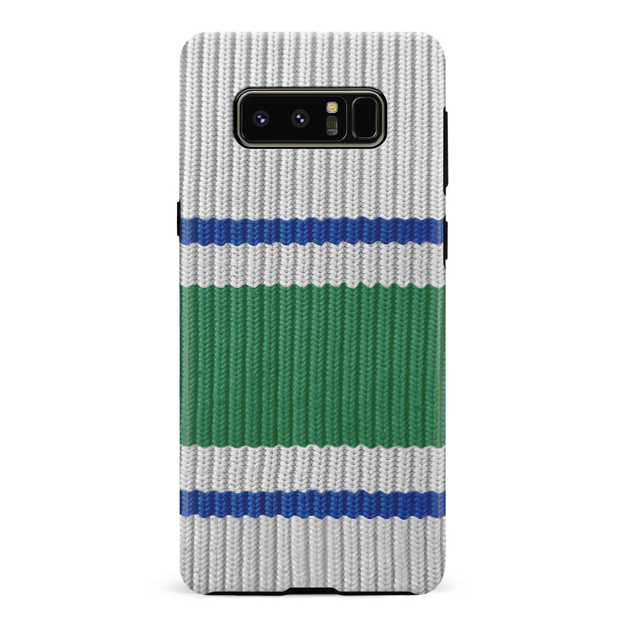 Samsung Galaxy Note 8 Hockey Sock Phone Case - Vancouver Canucks Away