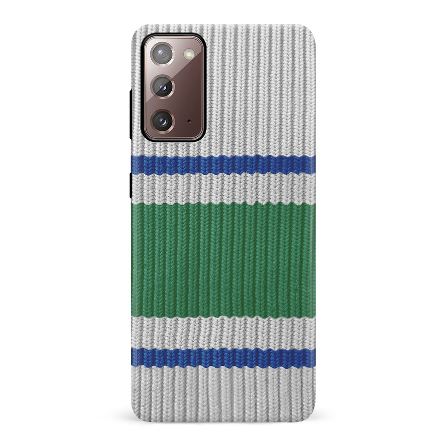 Samsung Galaxy Note 20 Hockey Sock Phone Case - Vancouver Canucks Away