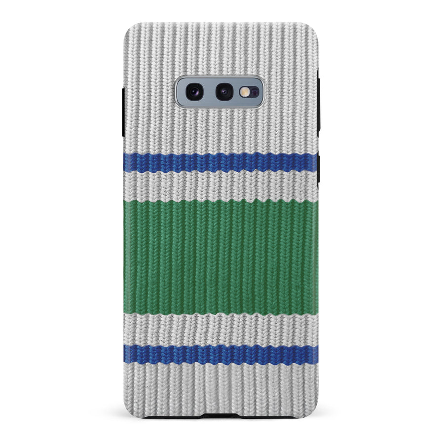 Samsung Galaxy S10e Hockey Sock Phone Case - Vancouver Canucks Away