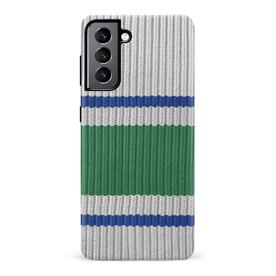 Samsung Galaxy S22 Hockey Sock Phone Case - Vancouver Canucks Away