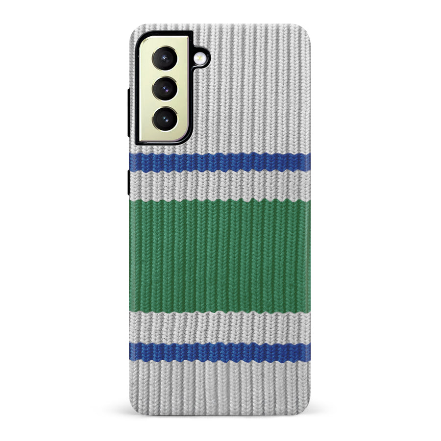 Samsung Galaxy S22 Plus Hockey Sock Phone Case - Vancouver Canucks Away