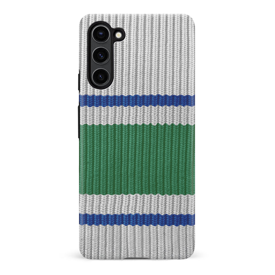 Samsung Galaxy S23 Plus Hockey Sock Phone Case - Vancouver Canucks Away