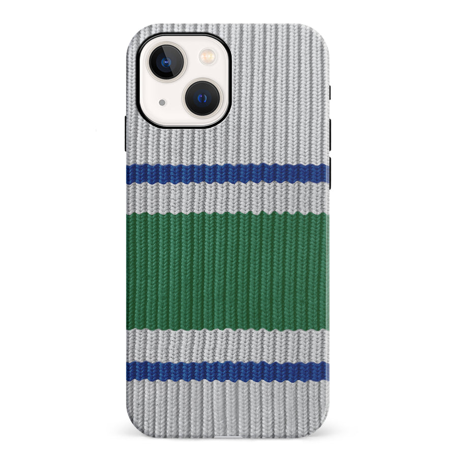 iPhone 13 Hockey Sock Phone Case - Vancouver Canucks Away