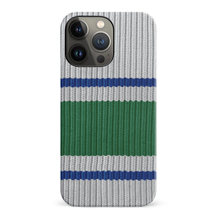 iPhone 14 Pro Hockey Sock Phone Case - Vancouver Canucks Away