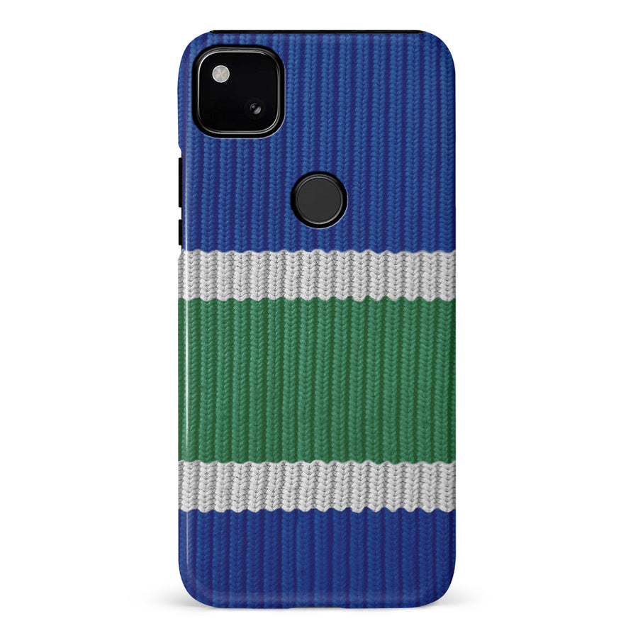 Google Pixel 4A Hockey Sock Phone Case - Vancouver Canucks Home