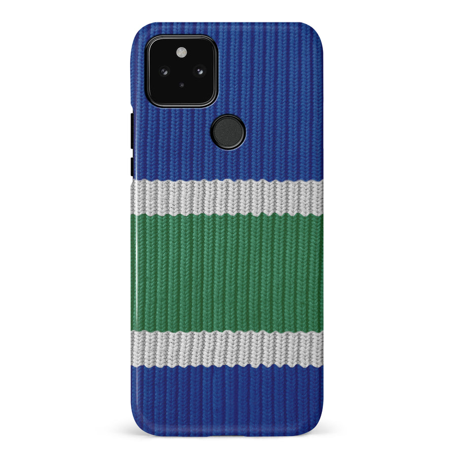 Google Pixel 5 Hockey Sock Phone Case - Vancouver Canucks Home