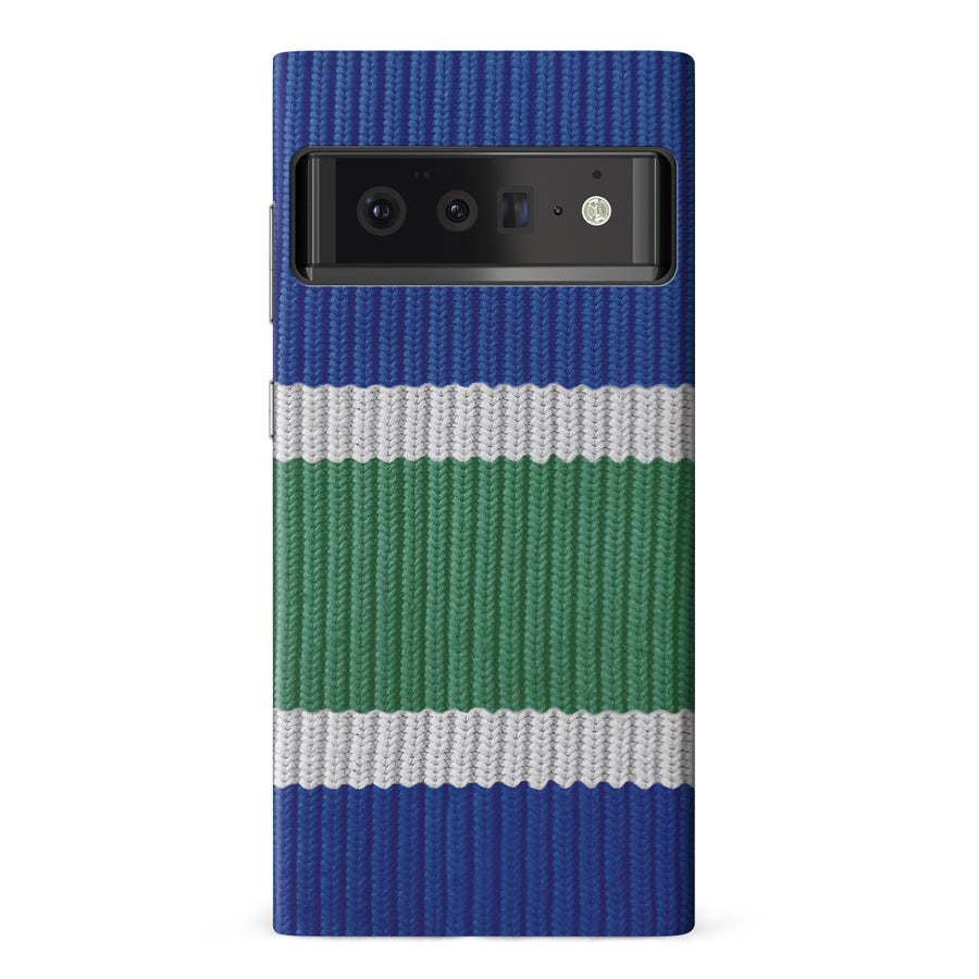 Google Pixel 6 Pro Hockey Sock Phone Case - Vancouver Canucks Home
