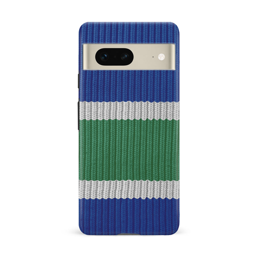 Google Pixel 7 Hockey Sock Phone Case - Vancouver Canucks Home