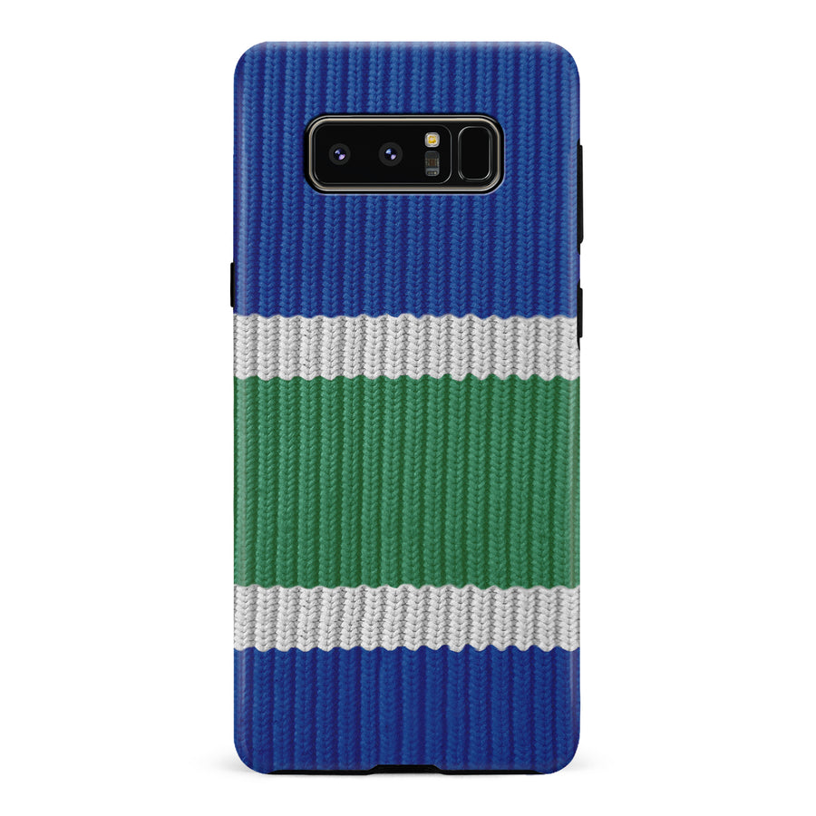 Samsung Galaxy Note 8 Hockey Sock Phone Case - Vancouver Canucks Home