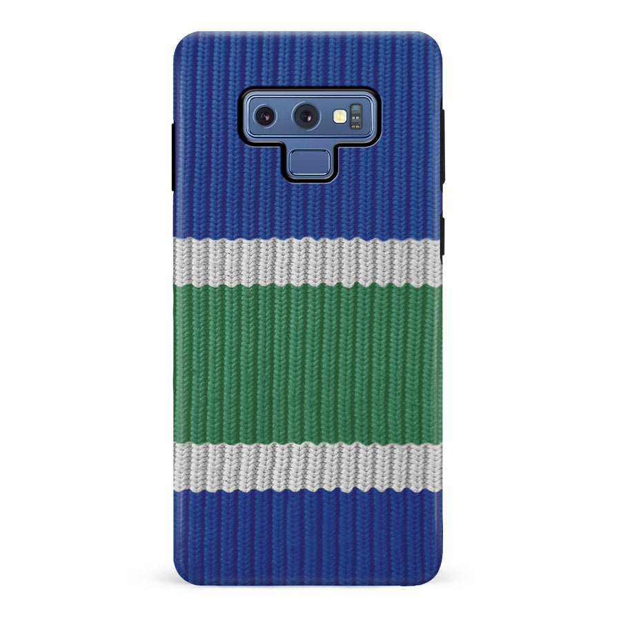 Samsung Galaxy Note 9 Hockey Sock Phone Case - Vancouver Canucks Home