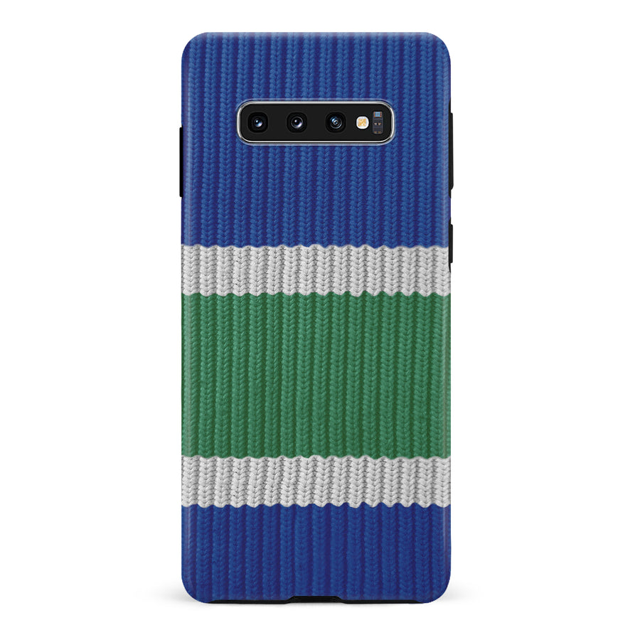 Samsung Galaxy S10 Hockey Sock Phone Case - Vancouver Canucks Home