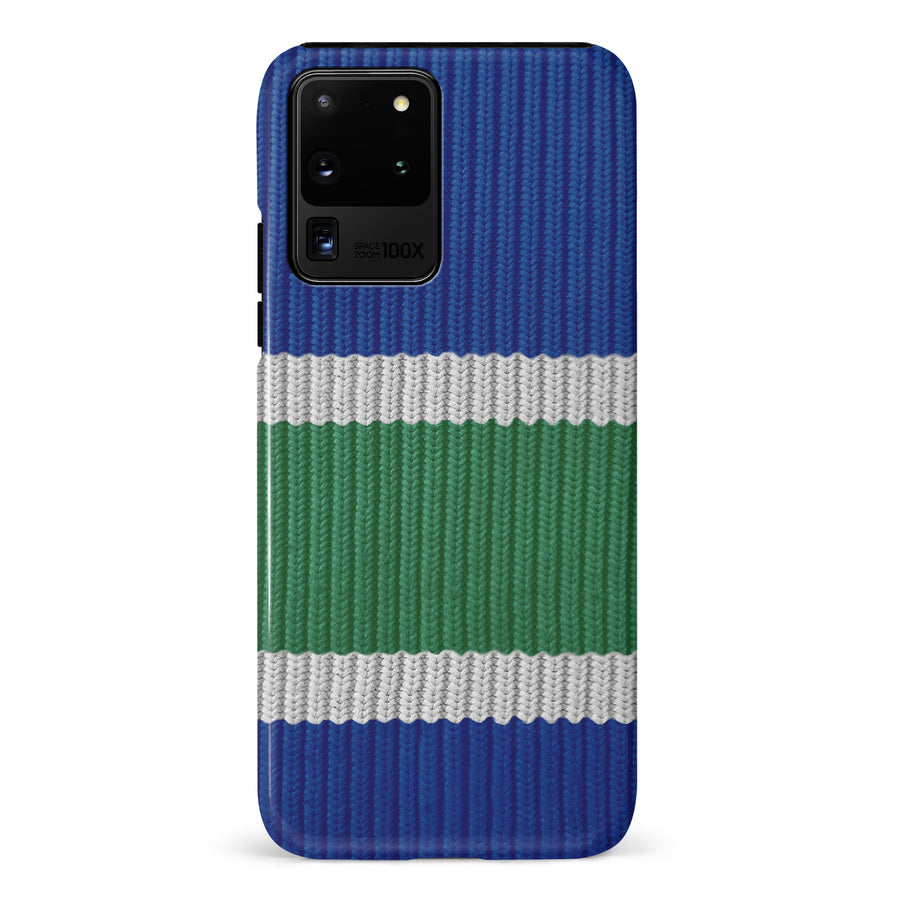 Samsung Galaxy S20 Ultra Hockey Sock Phone Case - Vancouver Canucks Home