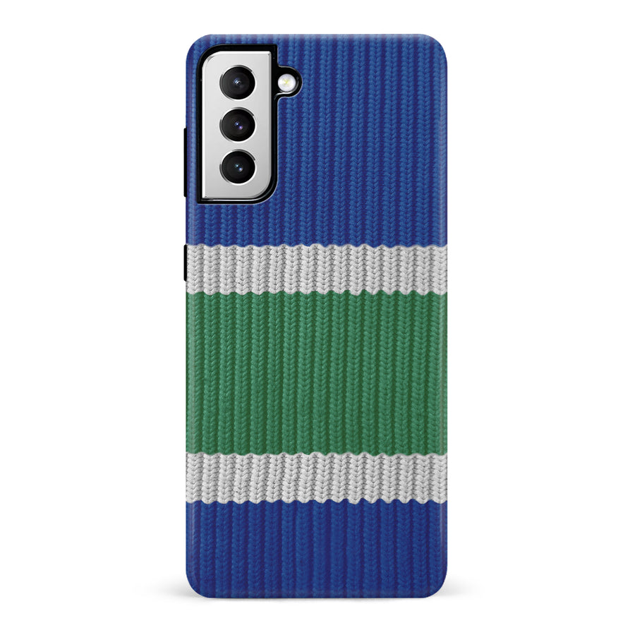 Samsung Galaxy S21 Hockey Sock Phone Case - Vancouver Canucks Home