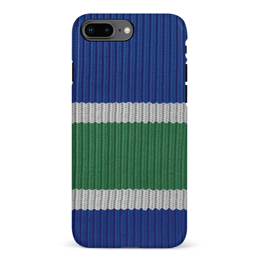 iPhone 8 Plus Hockey Sock Phone Case - Vancouver Canucks Home