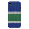 iPhone XR Hockey Sock Phone Case - Vancouver Canucks Home
