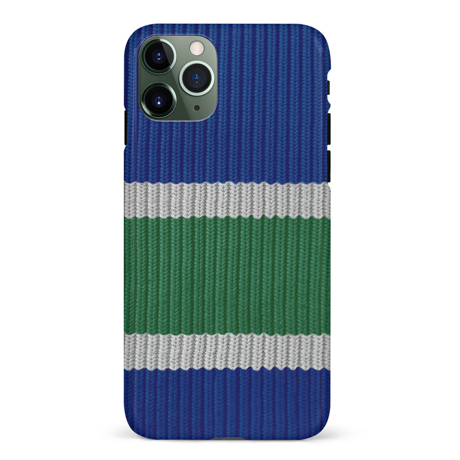 iPhone 11 Pro Hockey Sock Phone Case - Vancouver Canucks Home