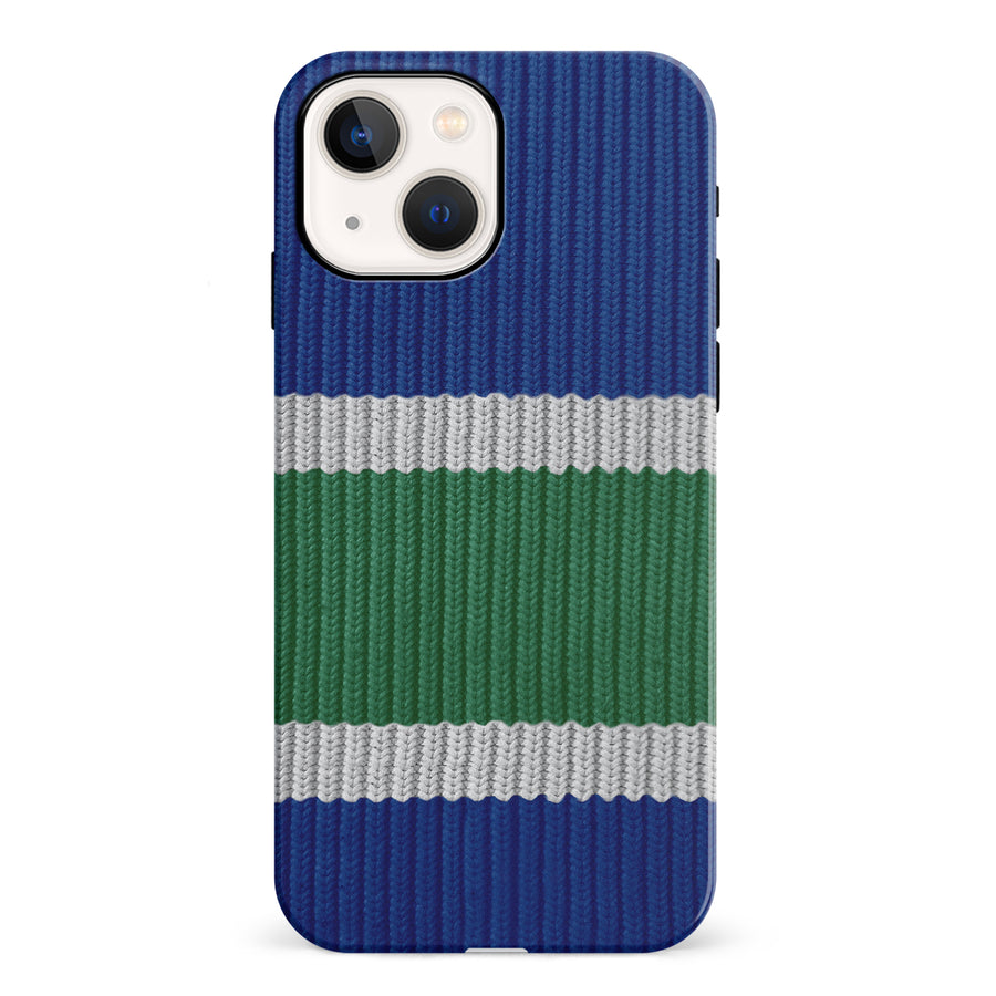 iPhone 13 Hockey Sock Phone Case - Vancouver Canucks Home