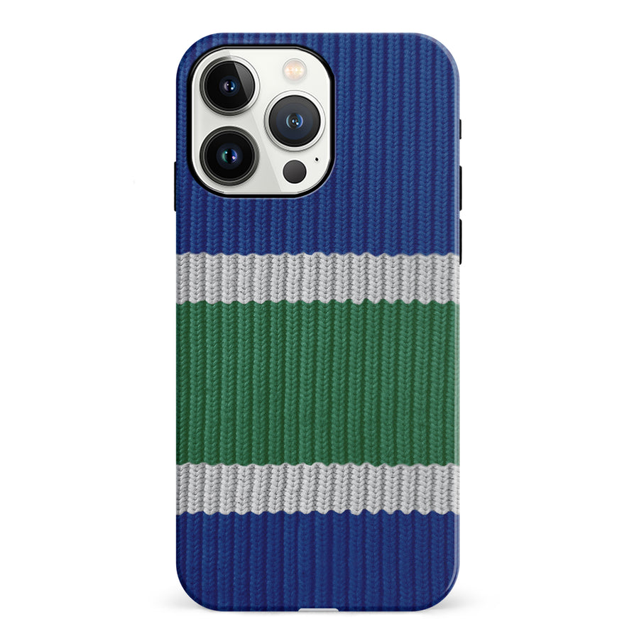 iPhone 13 Pro Hockey Sock Phone Case - Vancouver Canucks Home