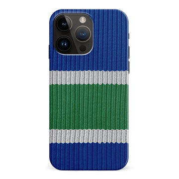 iPhone 15 Pro Max Hockey Sock Phone Case - Vancouver Canucks Home