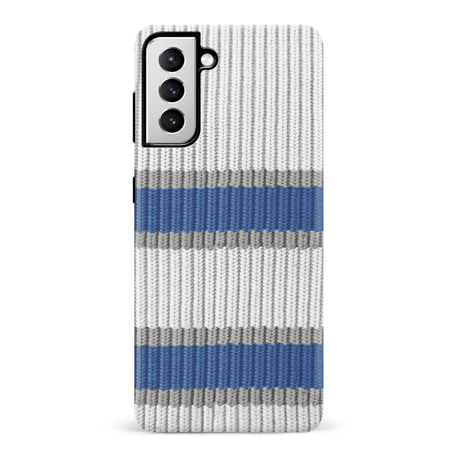 Samsung Galaxy S21 Hockey Sock Phone Case - Winnipeg Jets Away