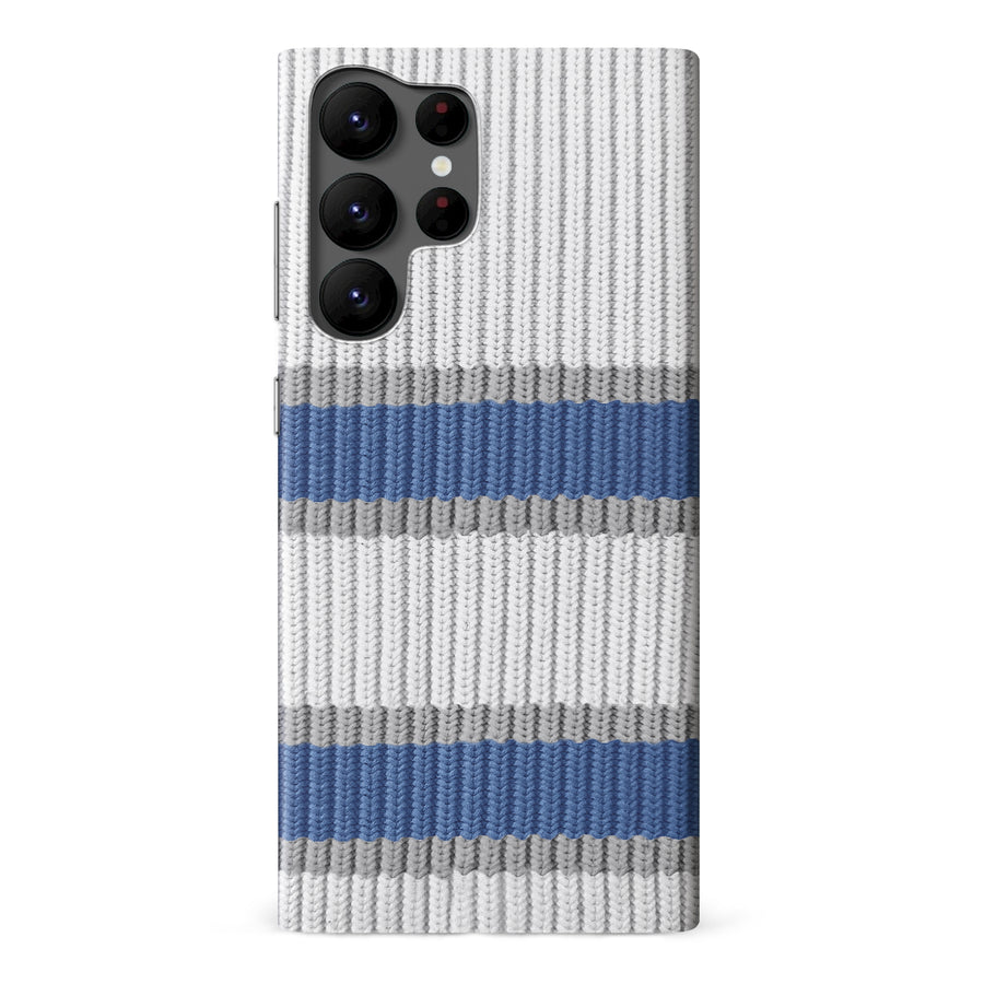 Samsung Galaxy S22 Ultra Hockey Sock Phone Case - Winnipeg Jets Away