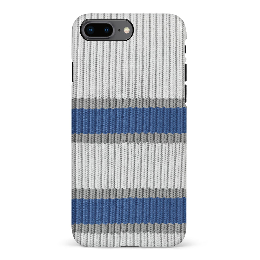 iPhone 8 Plus Hockey Sock Phone Case - Winnipeg Jets Away