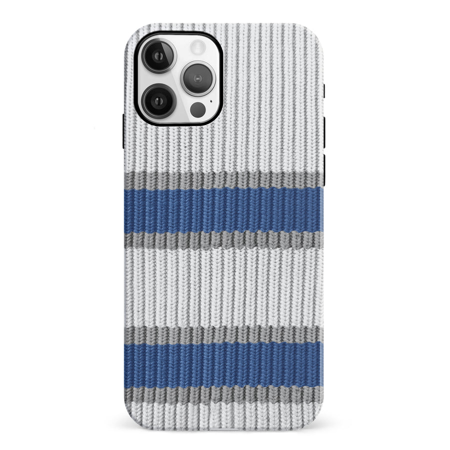 iPhone 12 Hockey Sock Phone Case - Winnipeg Jets Away