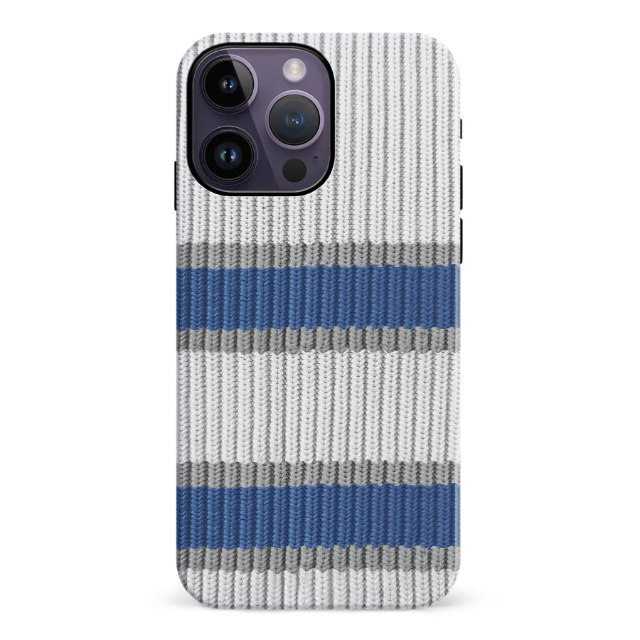 iPhone 14 Pro Max Hockey Sock Phone Case - Winnipeg Jets Away
