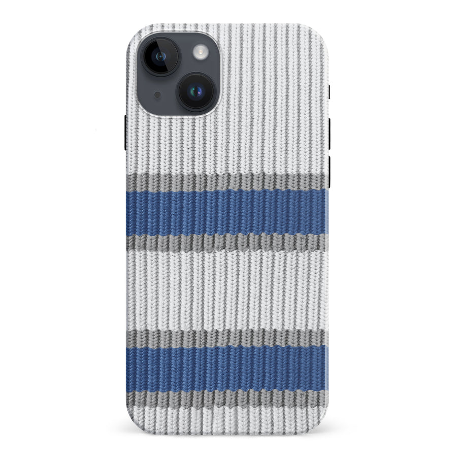 iPhone 15 Plus Hockey Sock Phone Case - Winnipeg Jets Away