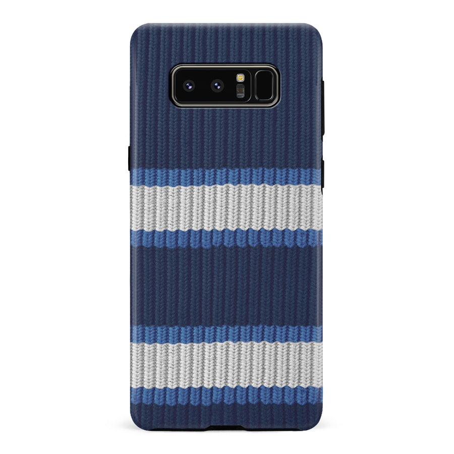 Samsung Galaxy Note 8 Hockey Sock Phone Case - Winnipeg Jets Home