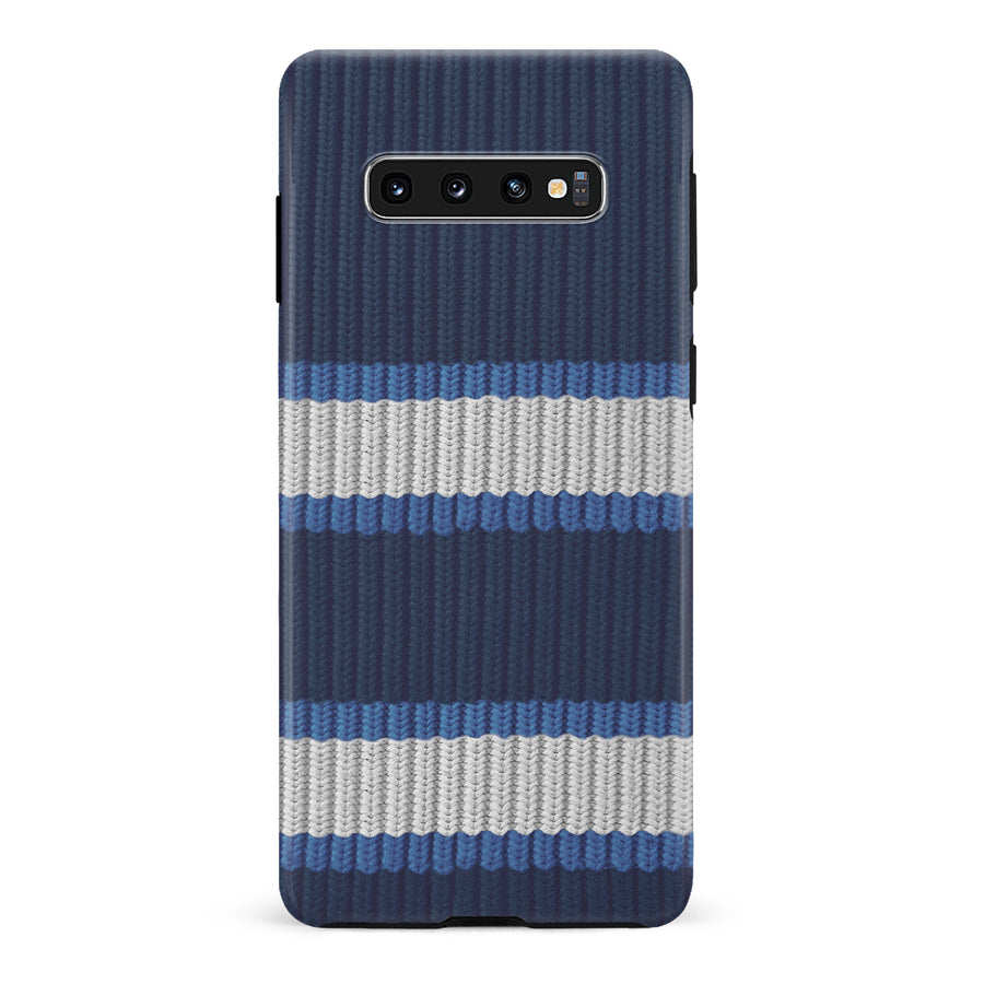 Samsung Galaxy S10 Hockey Sock Phone Case - Winnipeg Jets Home
