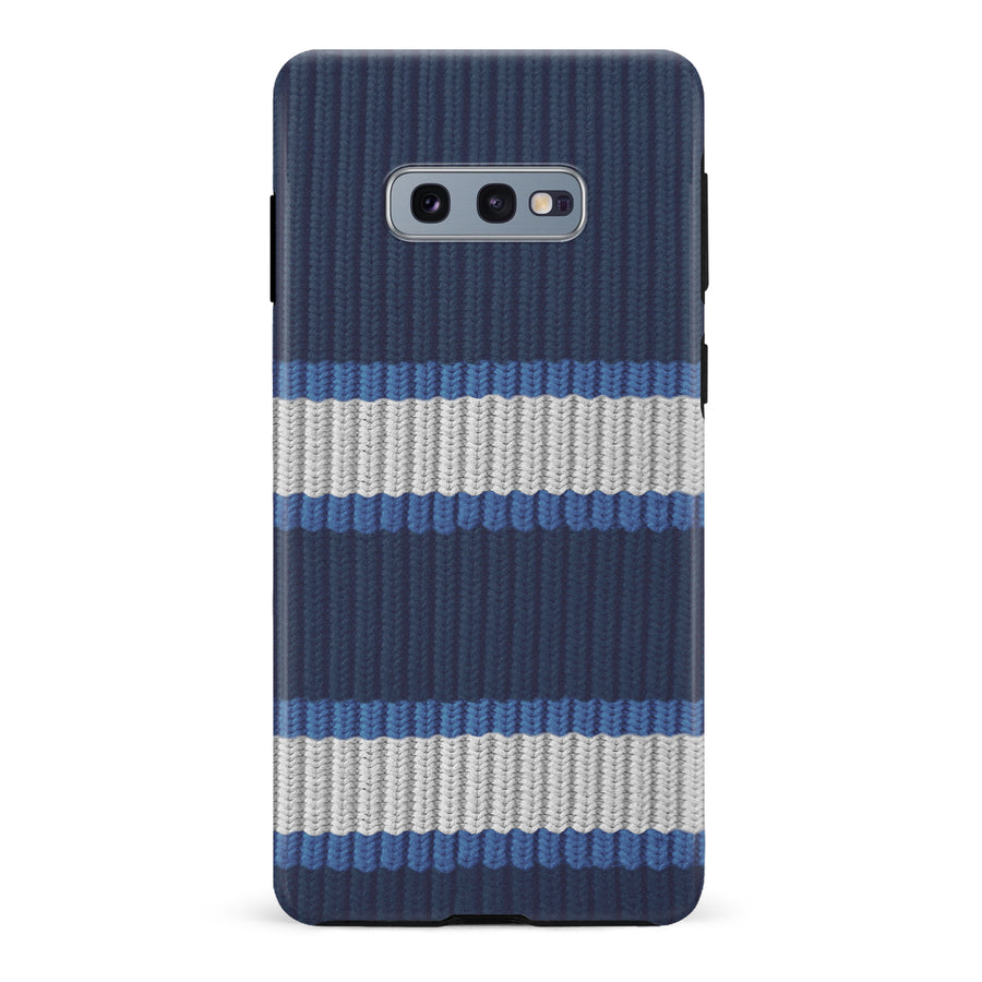 Samsung Galaxy S10e Hockey Sock Phone Case - Winnipeg Jets Home