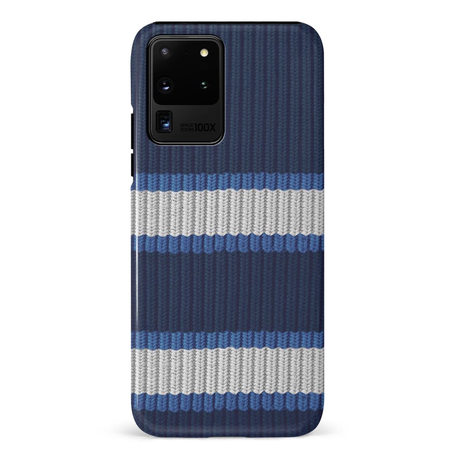 Samsung Galaxy S20 Ultra Hockey Sock Phone Case - Winnipeg Jets Home