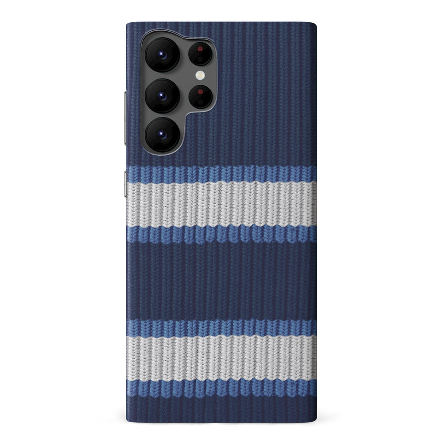 Samsung Galaxy S22 Ultra Hockey Sock Phone Case - Winnipeg Jets Home