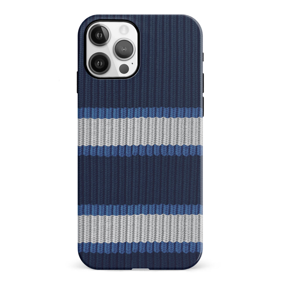 iPhone 12 Hockey Sock Phone Case - Winnipeg Jets Home