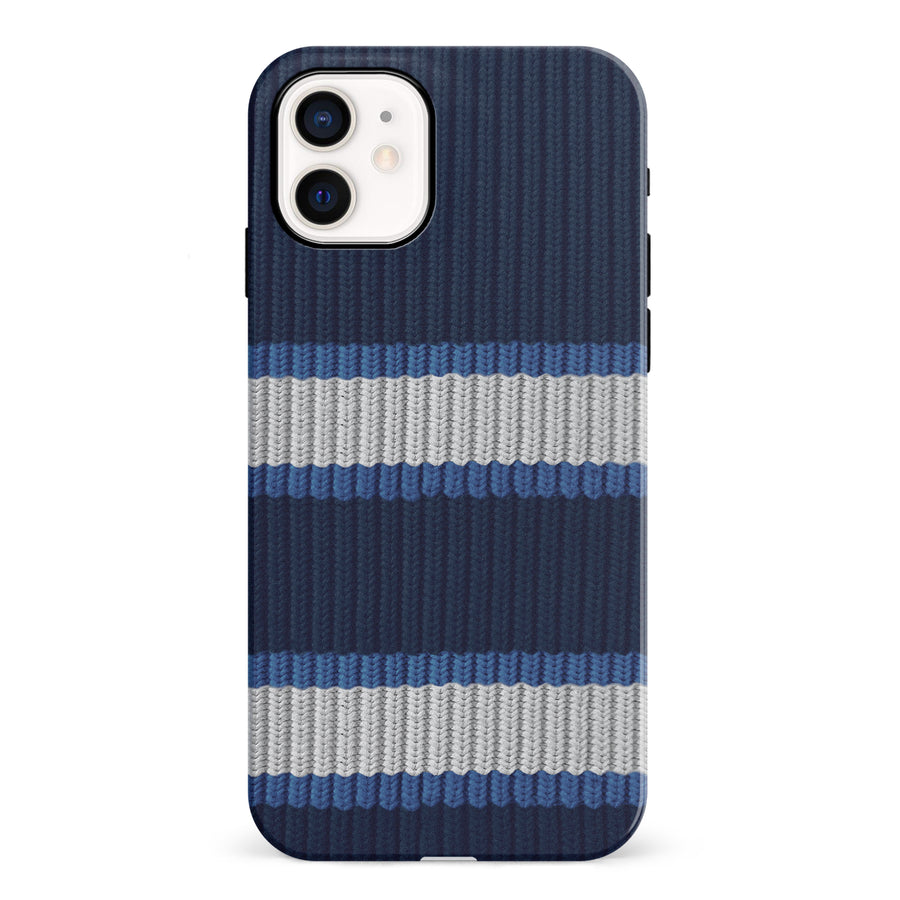 iPhone 12 Mini Hockey Sock Phone Case - Winnipeg Jets Home