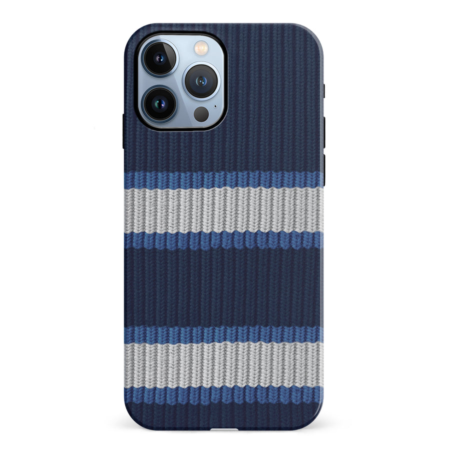 iPhone 12 Pro Hockey Sock Phone Case - Winnipeg Jets Home