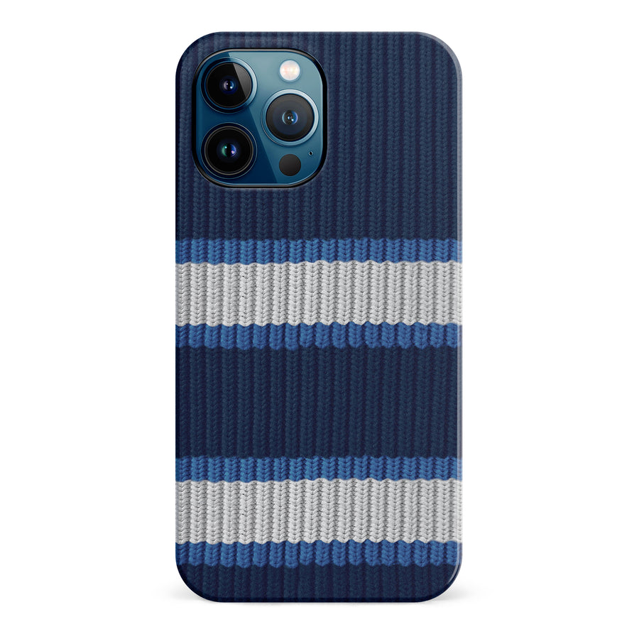 iPhone 12 Pro Max Hockey Sock Phone Case - Winnipeg Jets Home