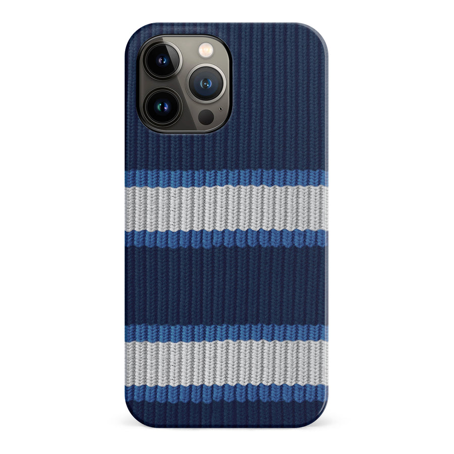 iPhone 13 Pro Max Hockey Sock Phone Case - Winnipeg Jets Home