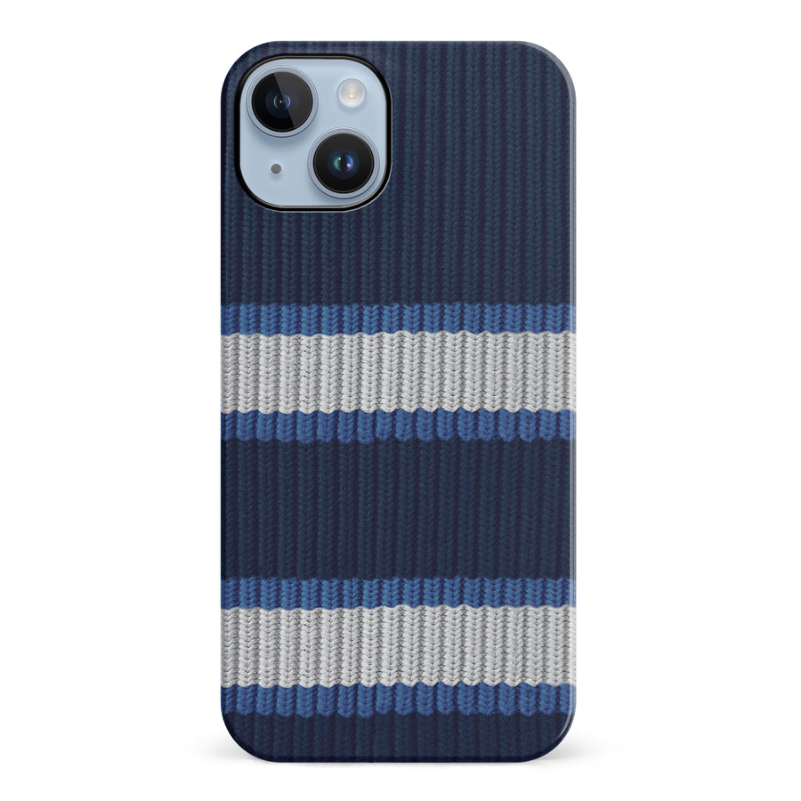 iPhone 14 Plus Hockey Sock Phone Case - Winnipeg Jets Home