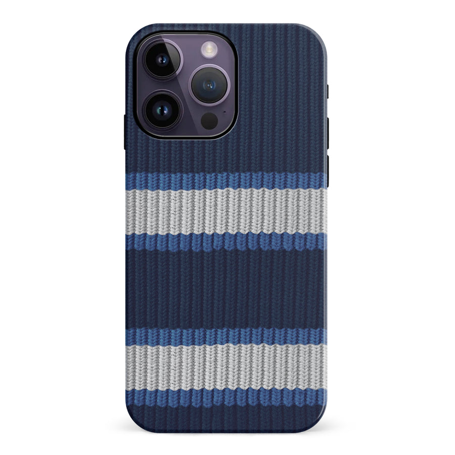 iPhone 14 Pro Max Hockey Sock Phone Case - Winnipeg Jets Home