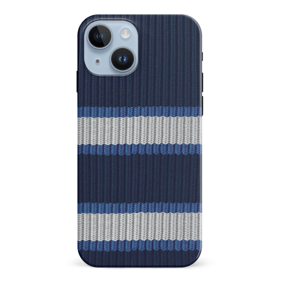 iPhone 15 Hockey Sock Phone Case - Winnipeg Jets Home