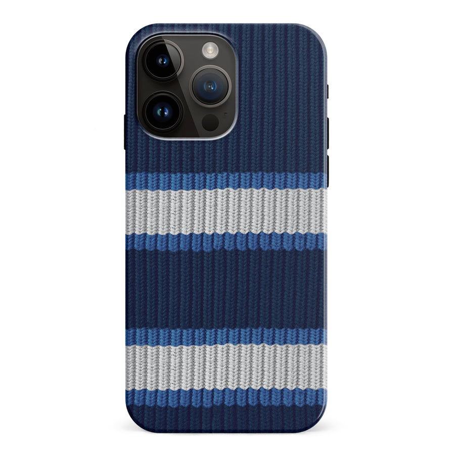 iPhone 15 Pro Max Hockey Sock Phone Case - Winnipeg Jets Home