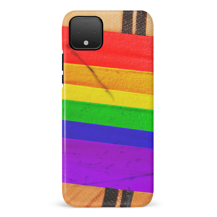 Google Pixel 4 Hockey Stick Phone Case - Pride Tape