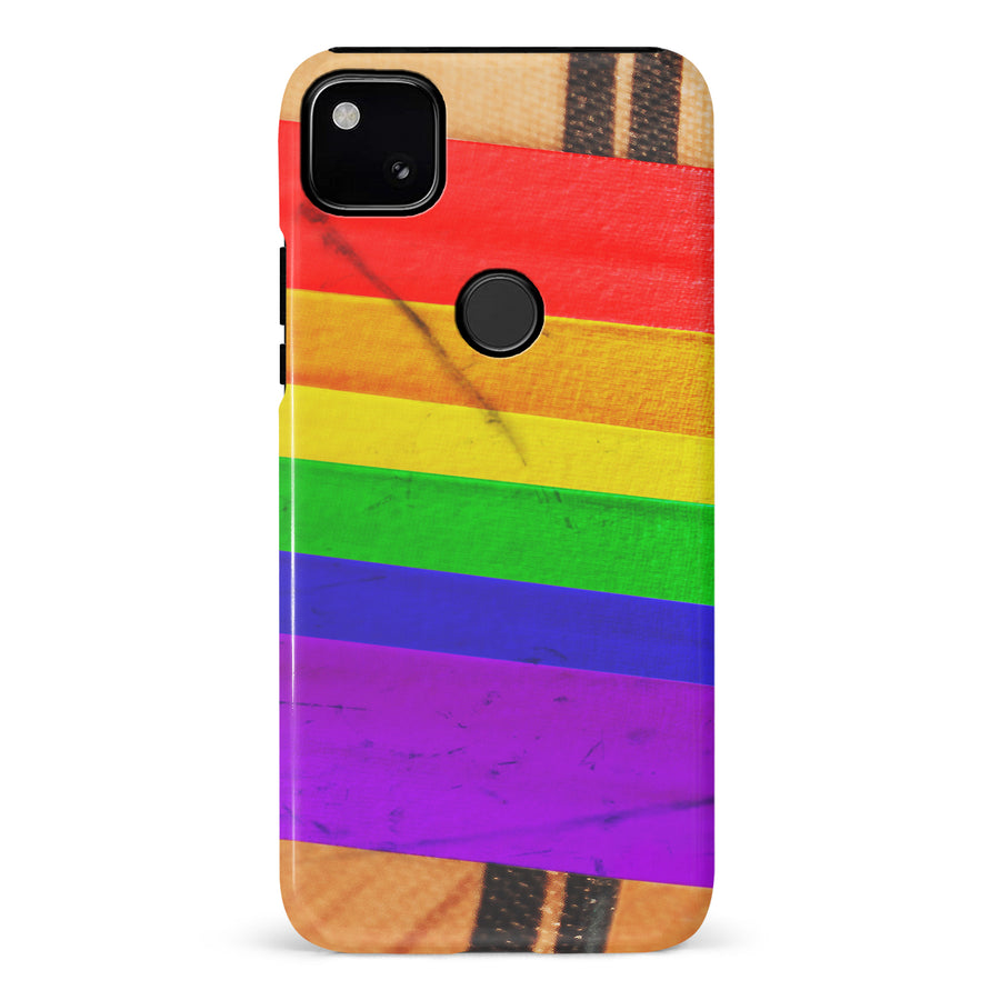 Google Pixel 4A Hockey Stick Phone Case - Pride Tape