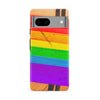 Google Pixel 8A Hockey Stick Phone Case - Pride Tape