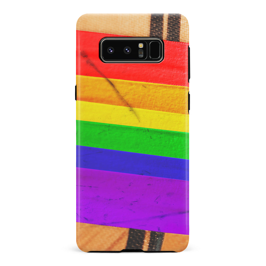 Samsung Galaxy Note 8 Hockey Stick Phone Case - Pride Tape
